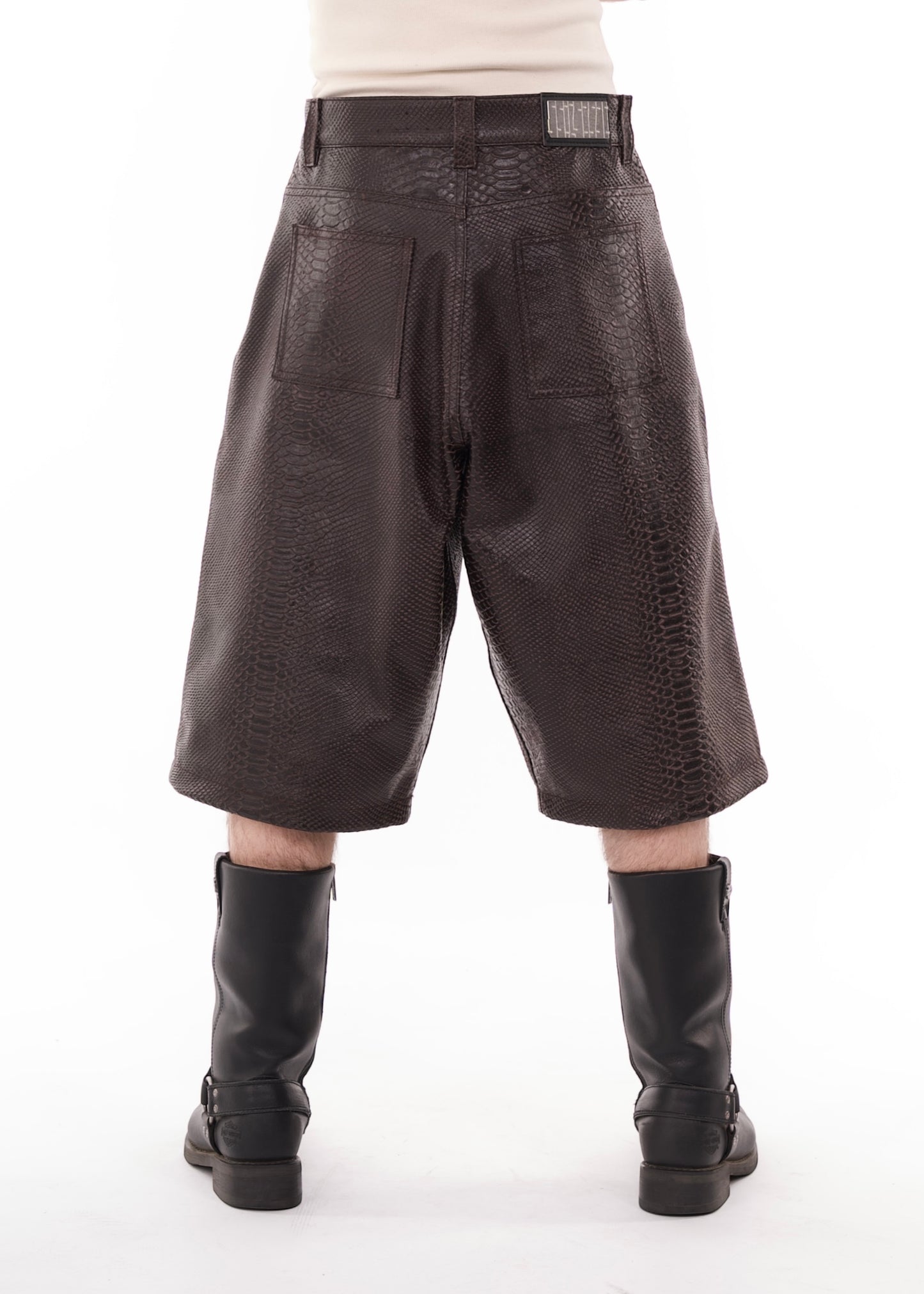 Gravel Leather Short