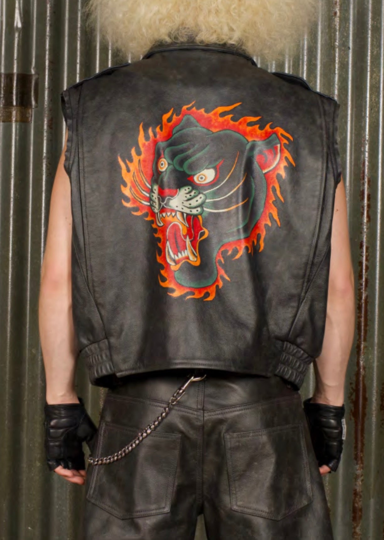 RAGE LEATHER VEST - BITE ME