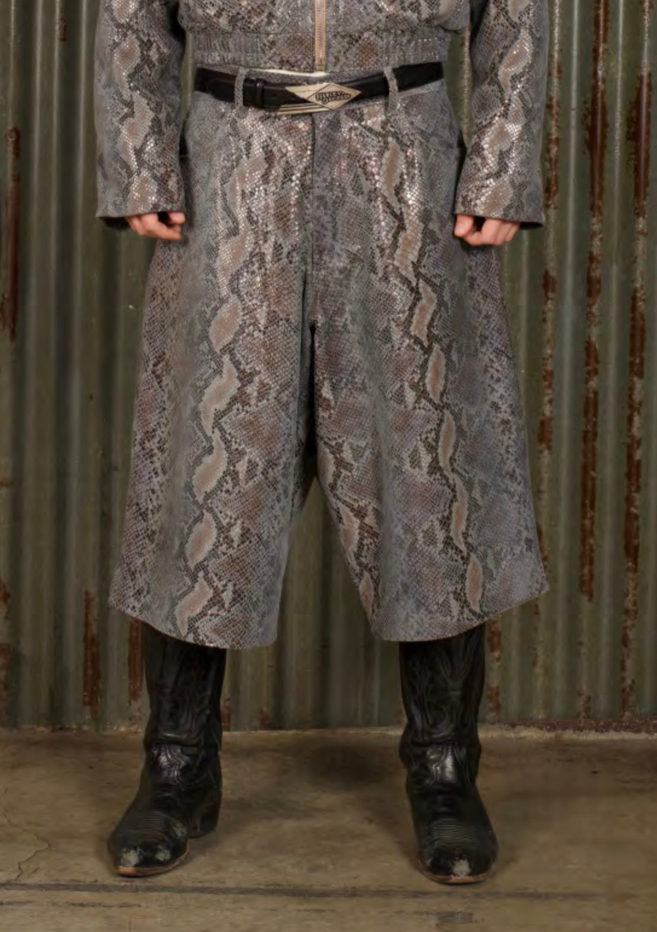 YEAR OF THE SNAKE LEATHER SHORT