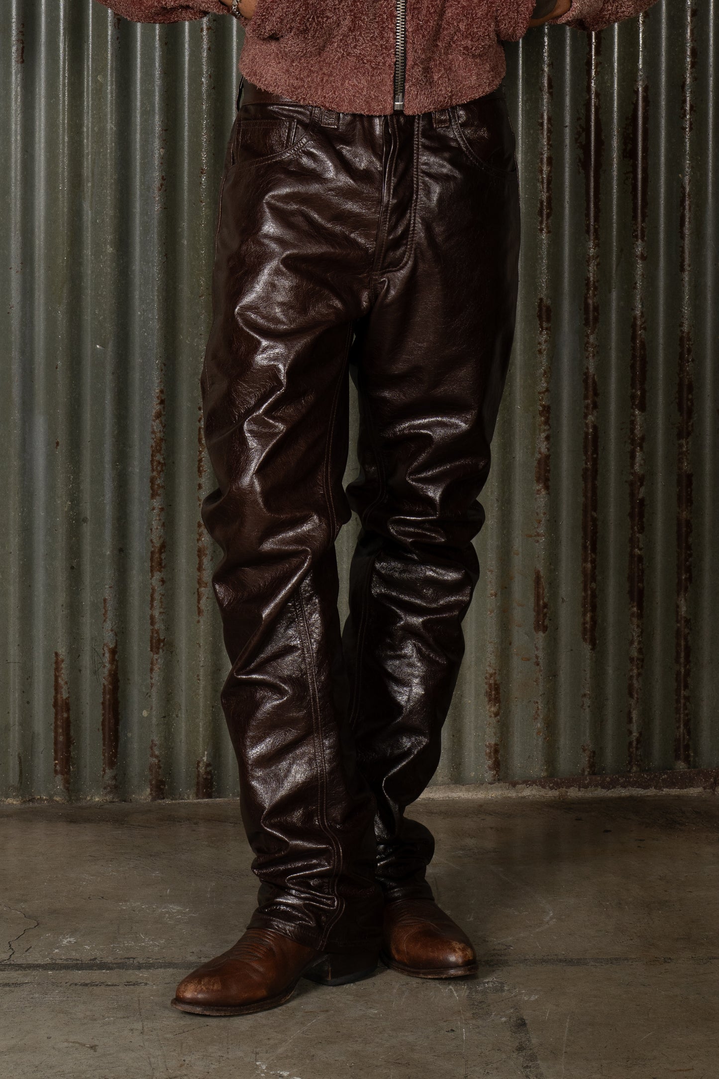 88' Tabaco Leather Pant