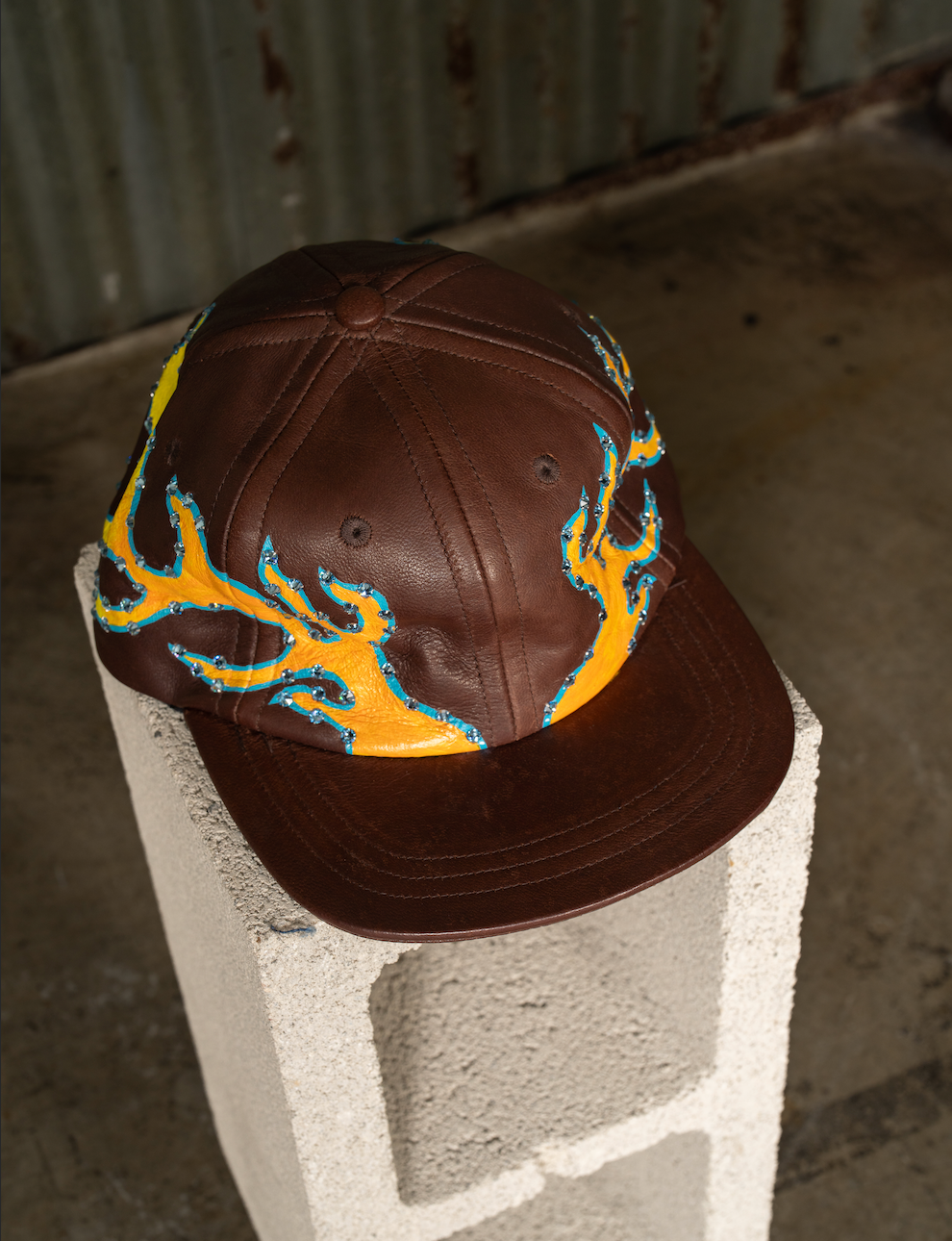 FLAMING SWAROVSKI HAT