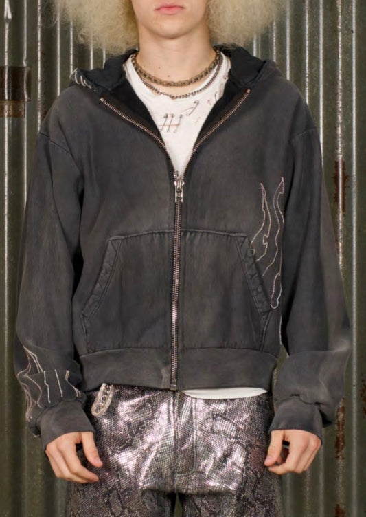 DIE FREE ZIP UP HOODIE