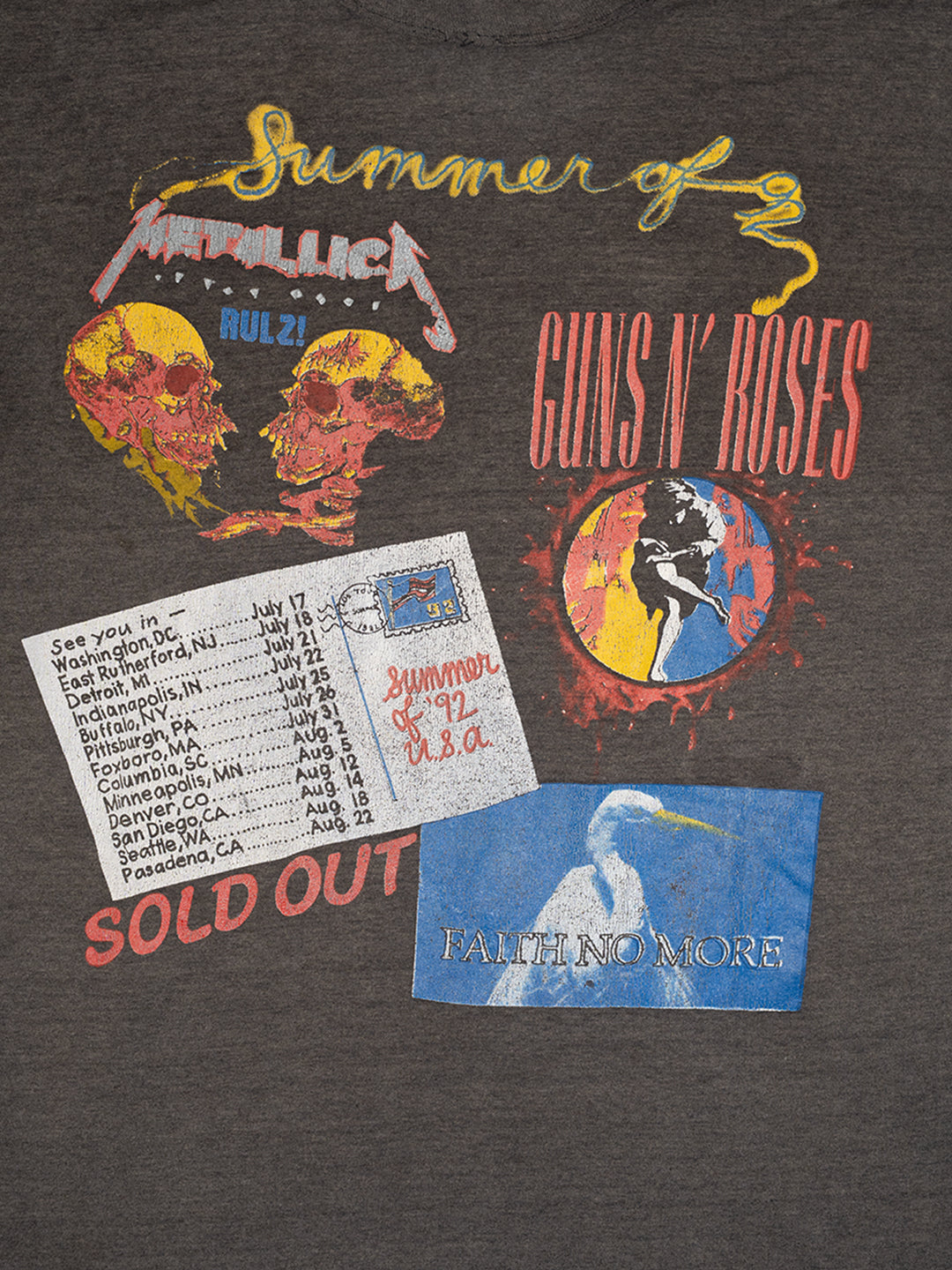 GUNS N ROSES X METALLICA close up 2