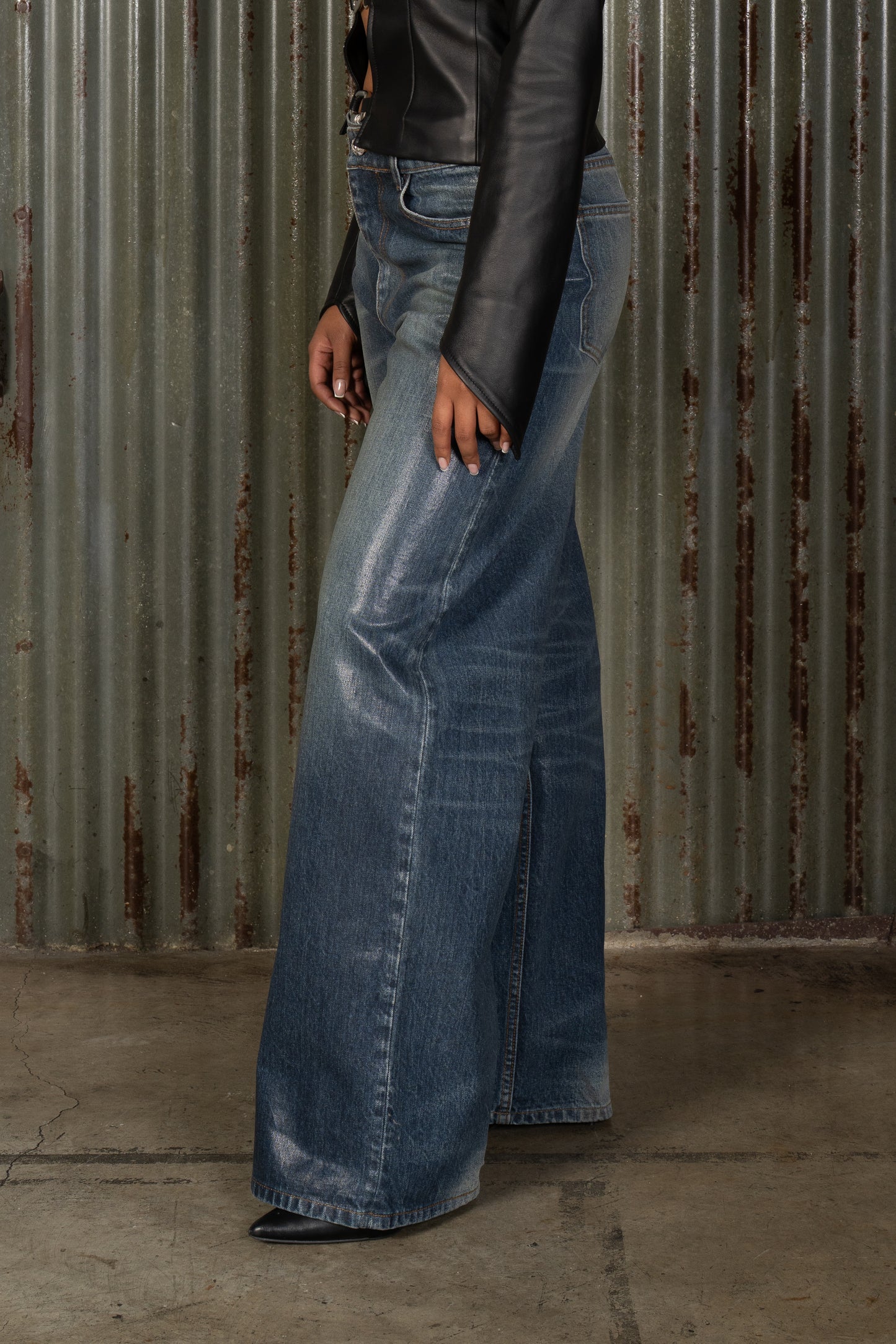Storm Rider Wax Denim Pant Woman - COPY