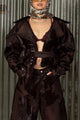 Romantics Leather Jacket - Maroon