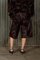 Romantics Leather Short - Maroon