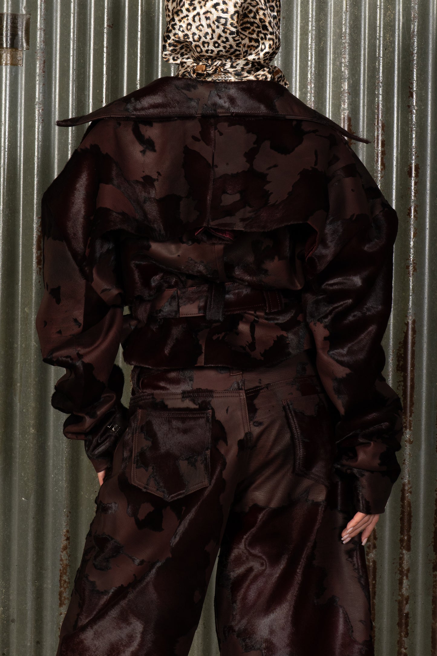 Romantics Leather Jacket - Maroon