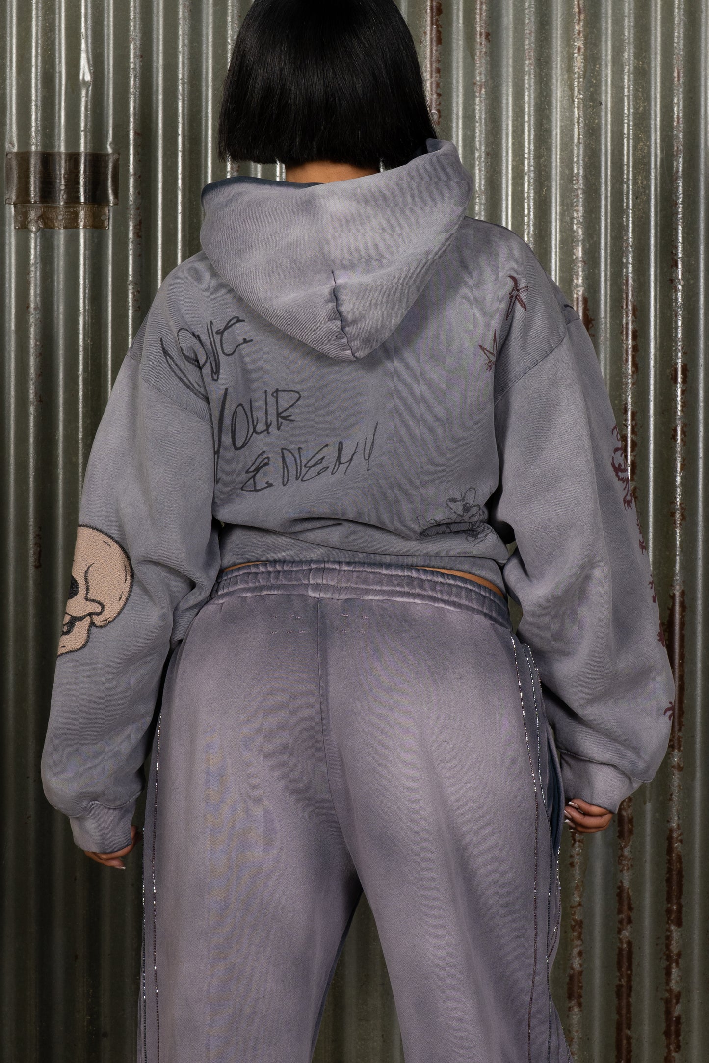 Fuck The System Hoodie Woman