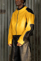 Night Rider Leather Jacket - Yellow