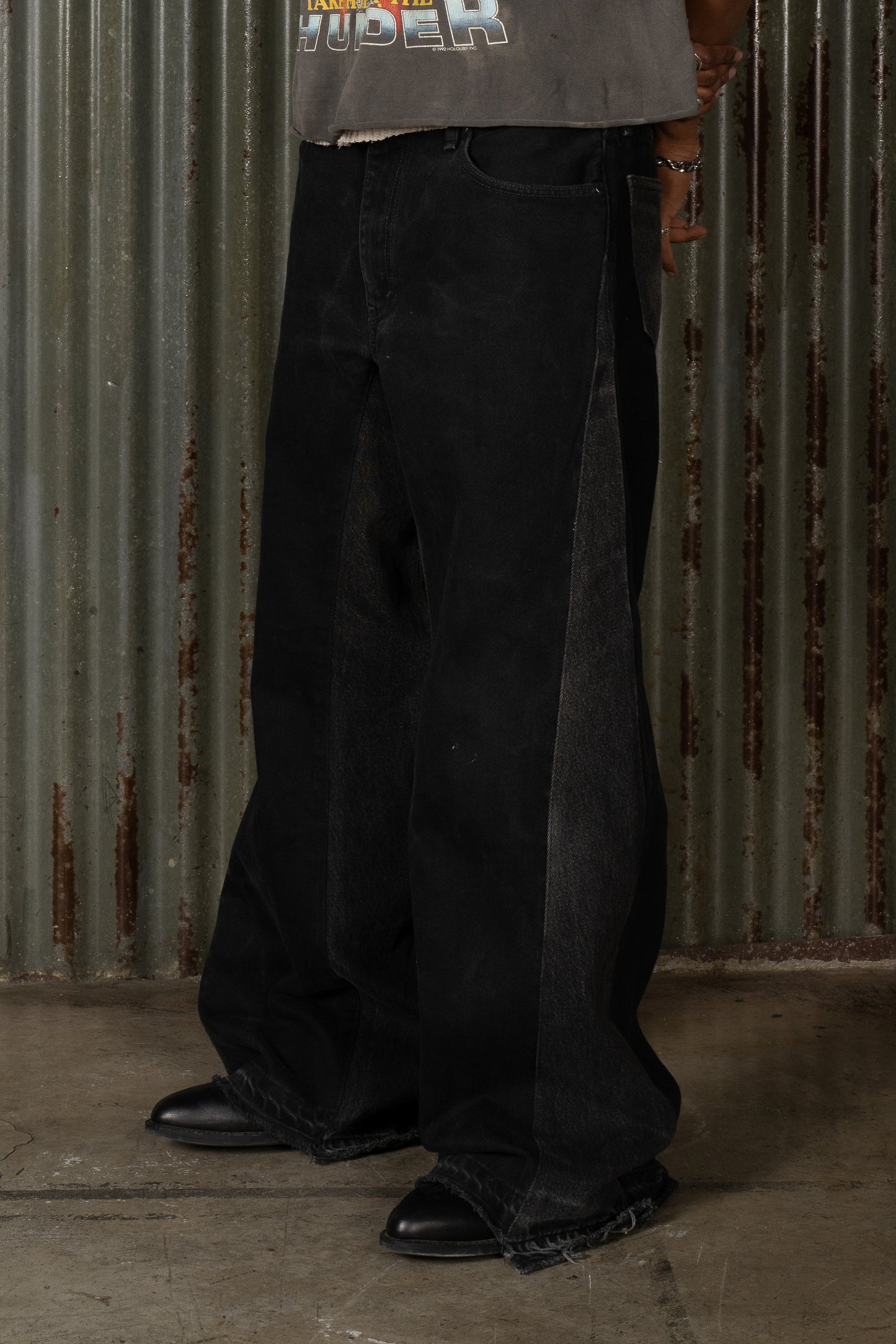 Midnight Split Denim