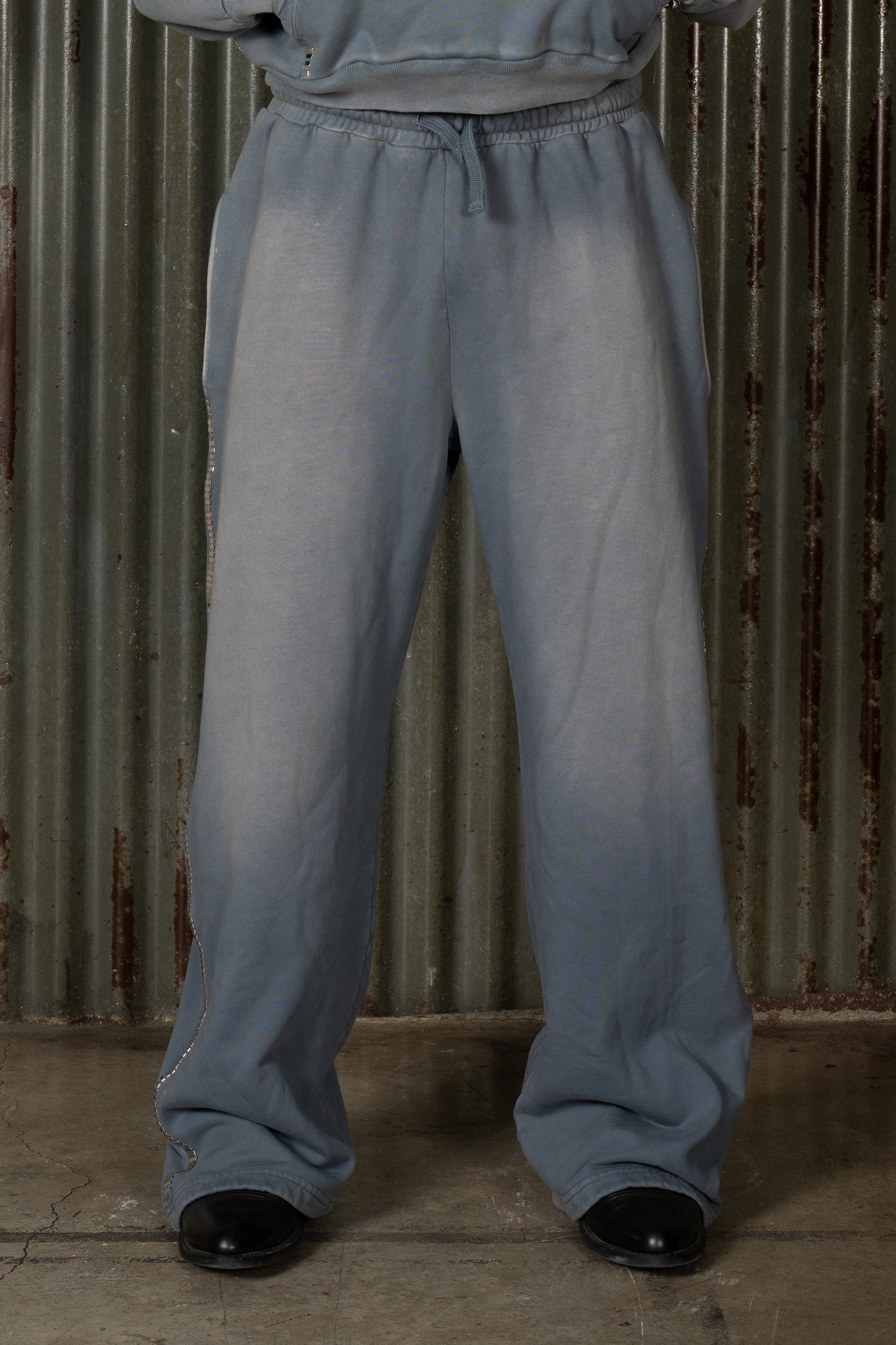 CHROME STITCH SWEATS - GREY - COPY