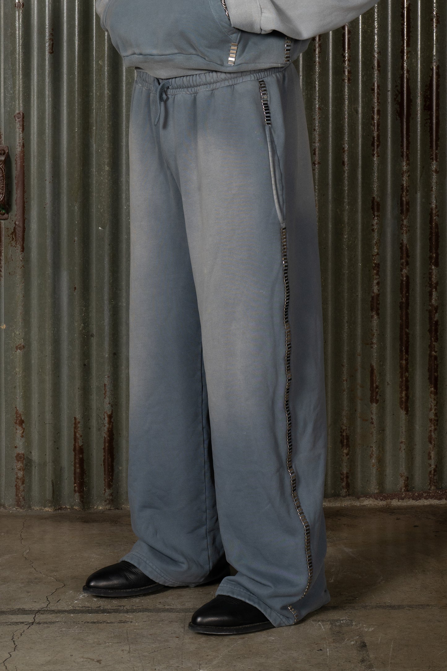CHROME STITCH SWEATS - GREY - COPY