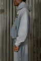 CHROME STITCH HOODIE - GREY