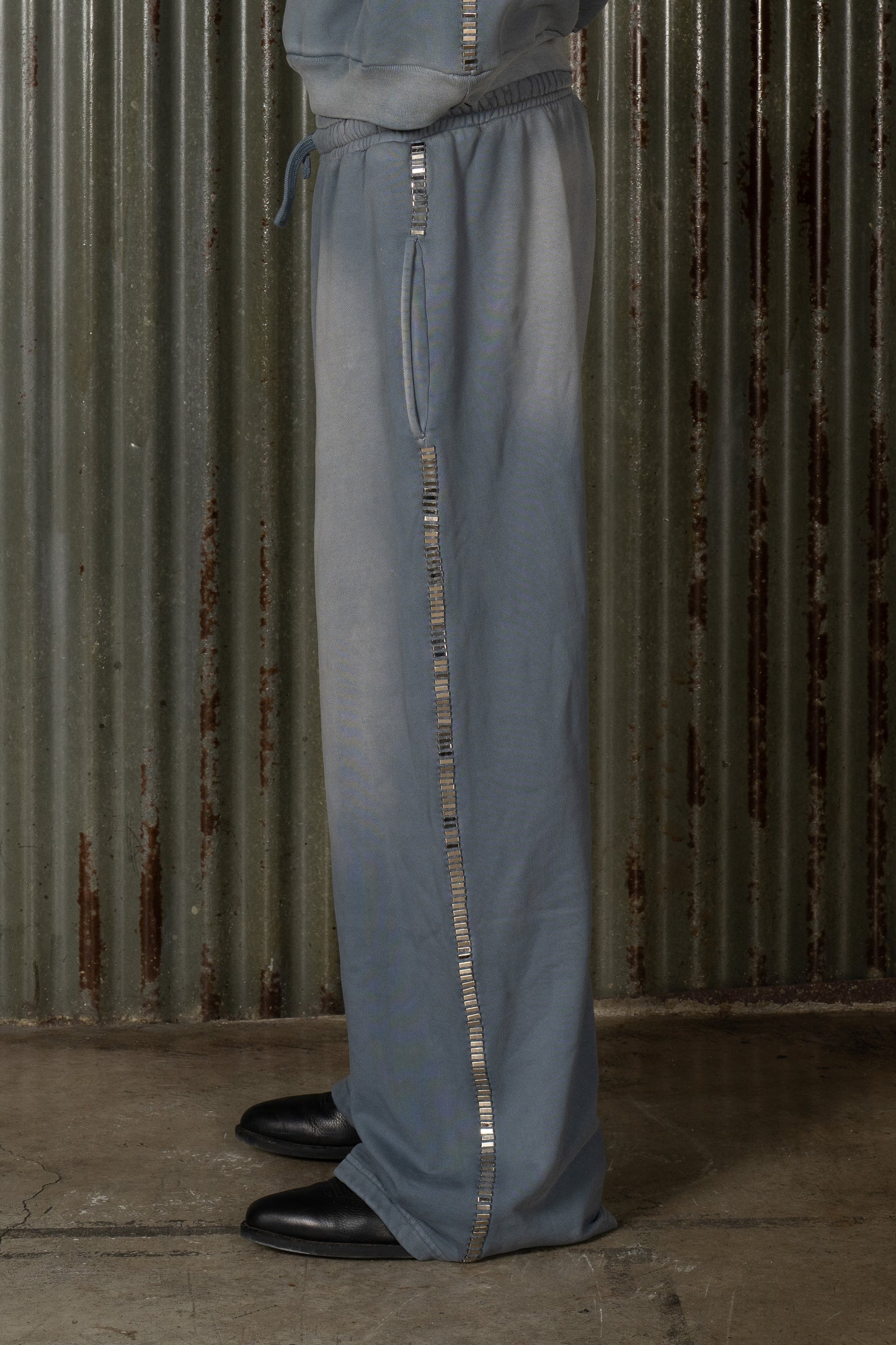 CHROME STITCH SWEATS - GREY - COPY