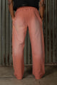 CHROME STITCH SWEATPANT - PEACH - COPY