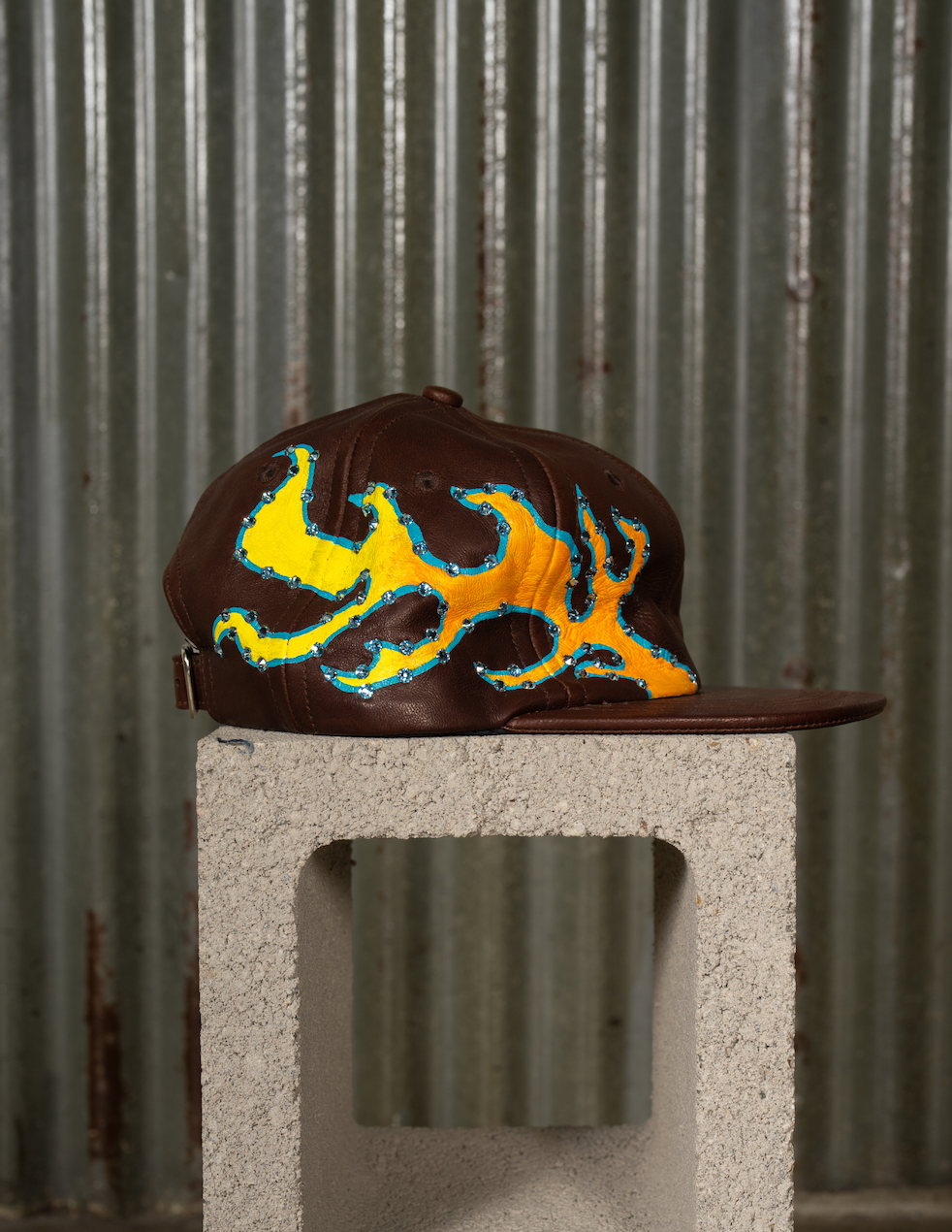FLAMING SWAROVSKI HAT