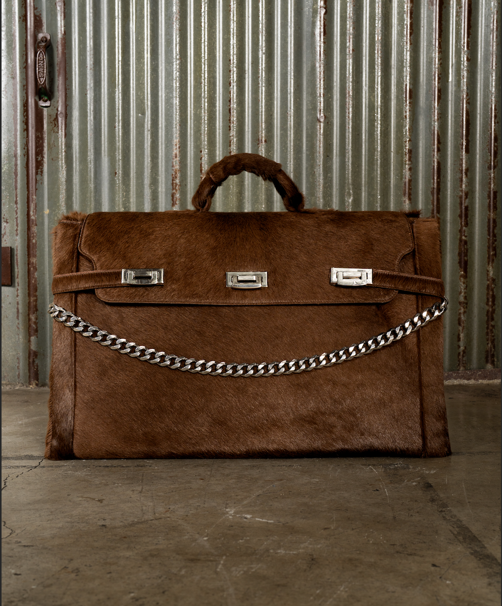Phat Cousin Leather Bag - Brown
