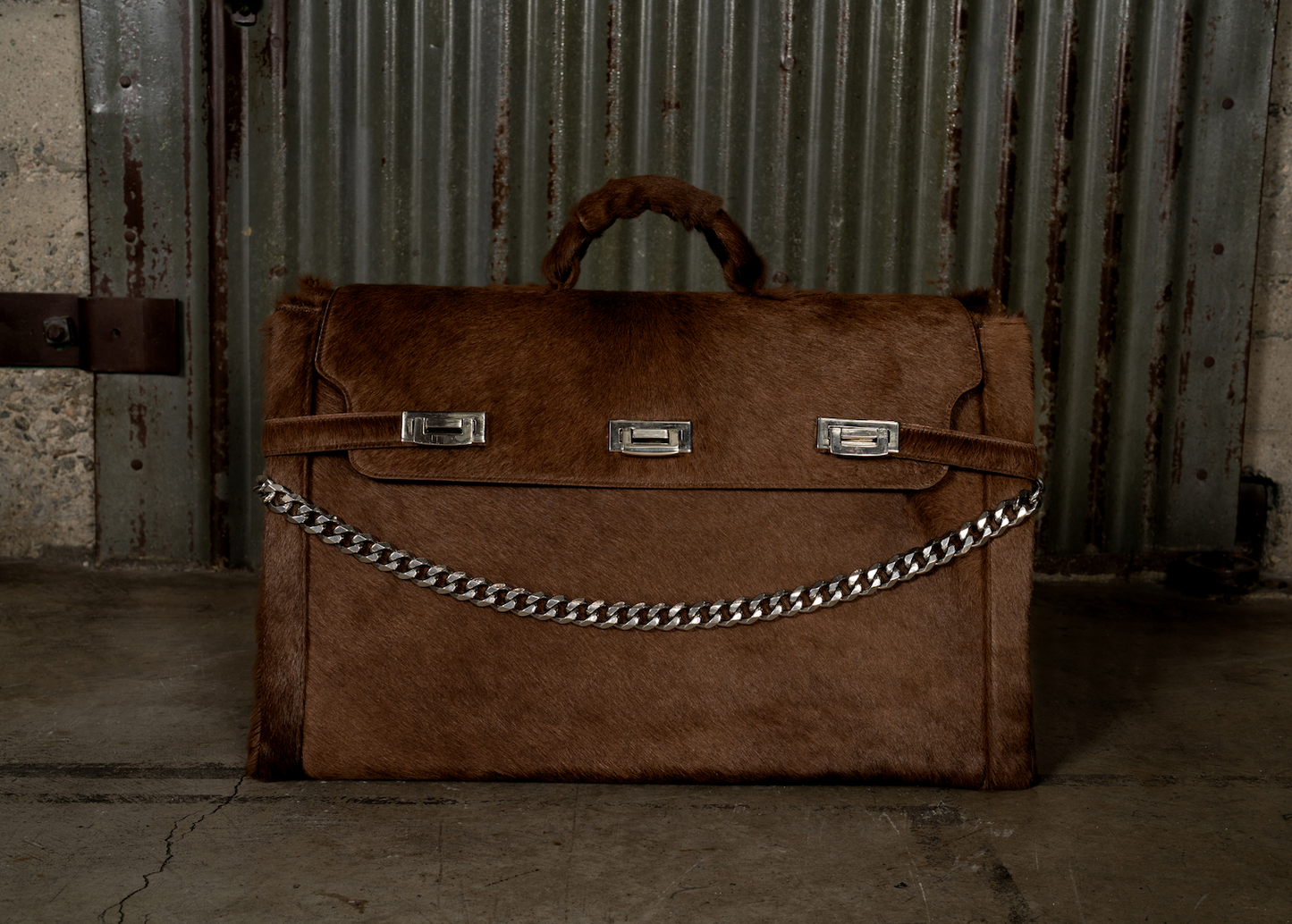 Phat Cousin Leather Bag - Brown