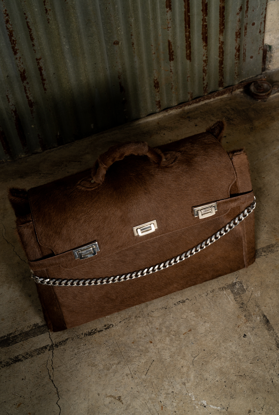 Phat Cousin Leather Bag - Brown