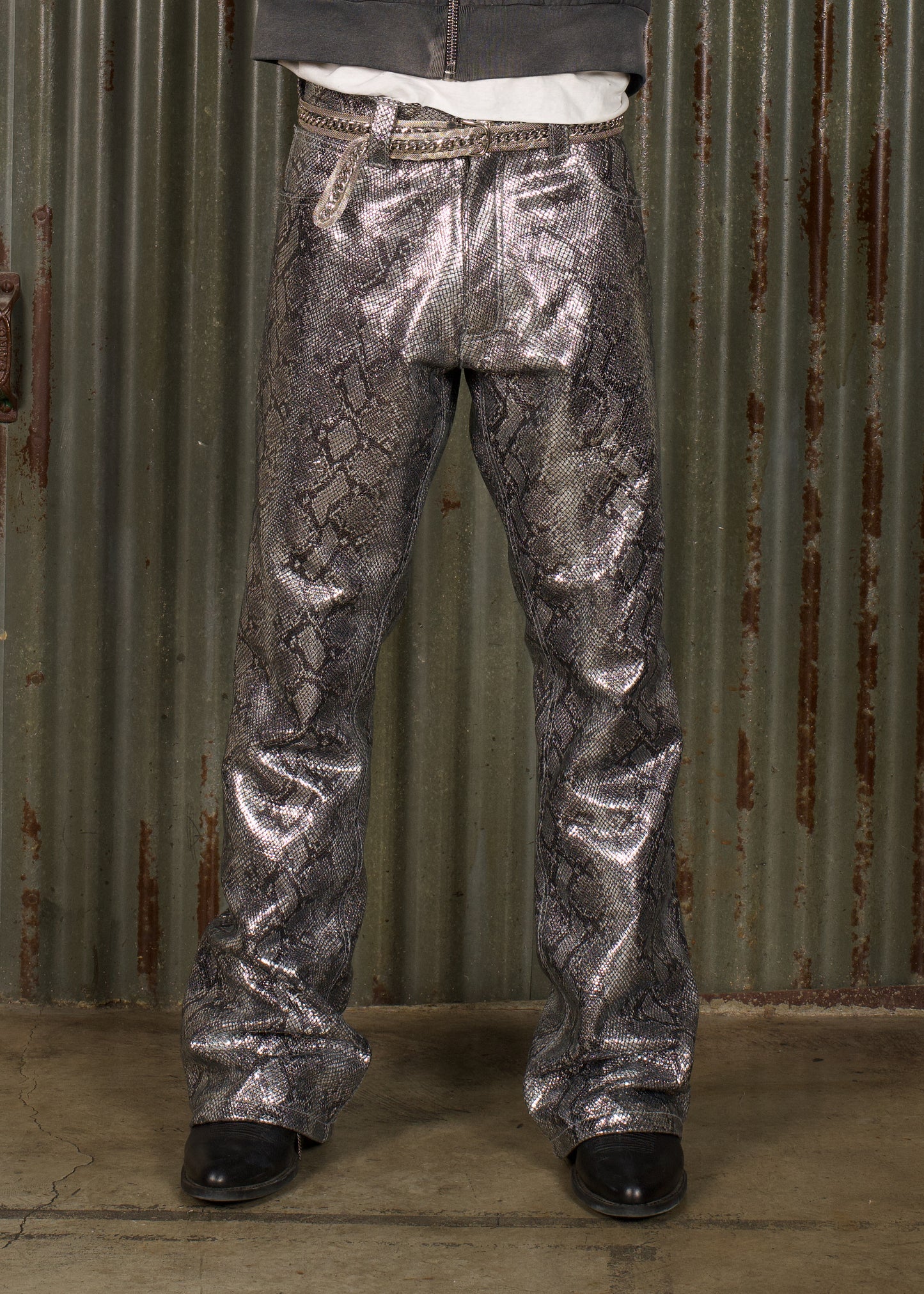 CHROME VENOM LEATHER PANT