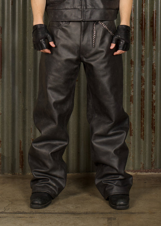 RAGE BURNOUT LEATHER PANT