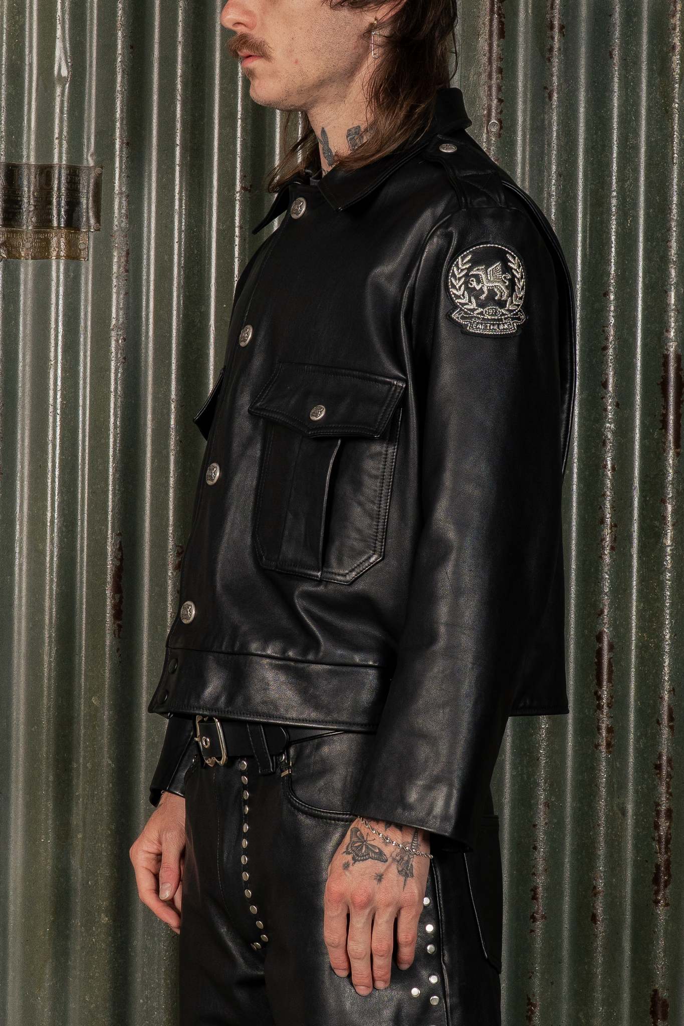 THE CREW LEATHER JACKET - COPY