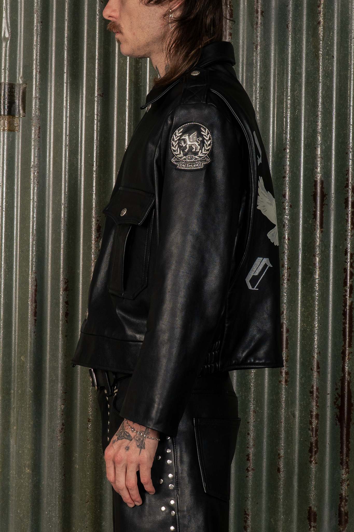THE CREW LEATHER JACKET - COPY
