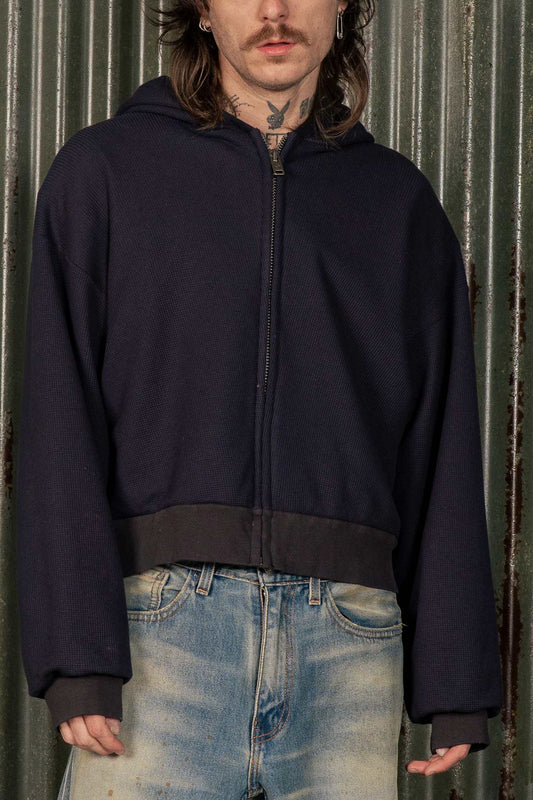 WAFFLE ZIP - BLACK - COPY