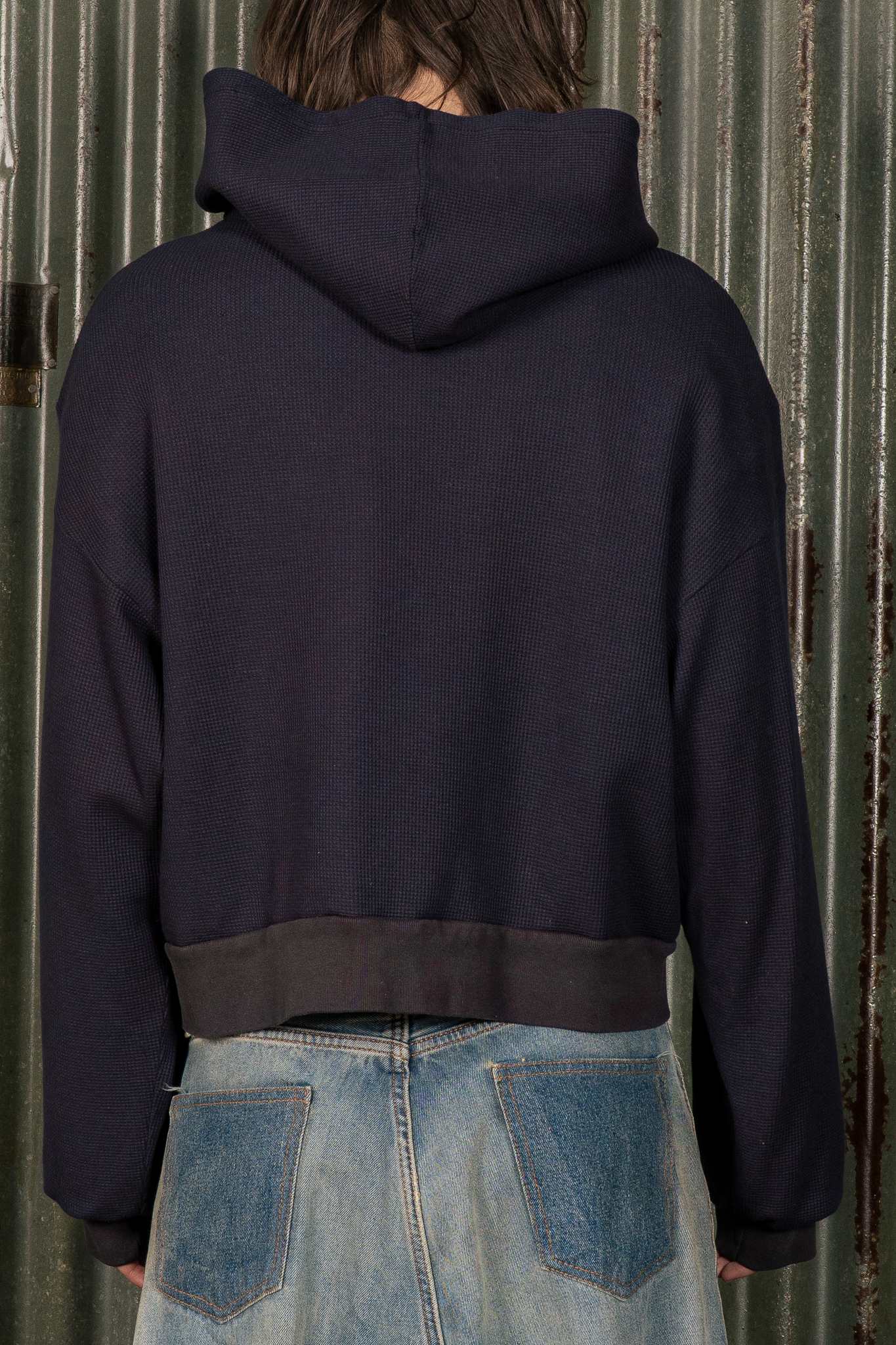 WAFFLE ZIP - BLACK - COPY