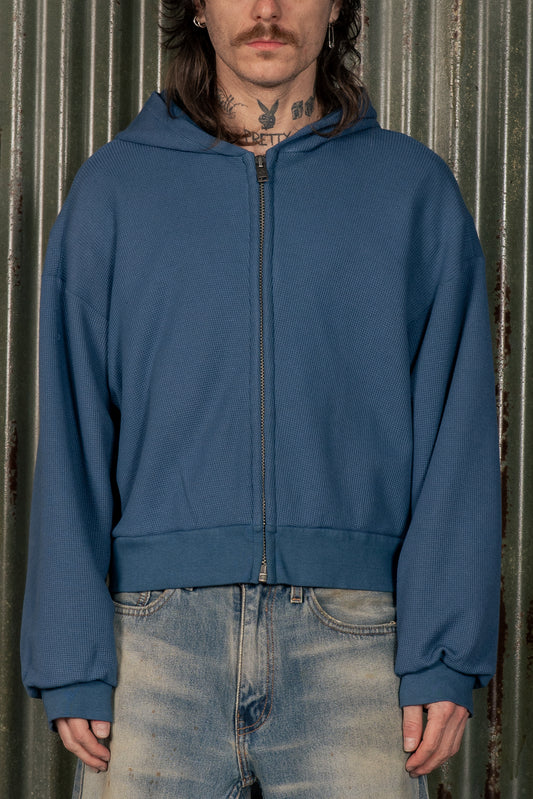 WAFFLE ZIP - BLUE