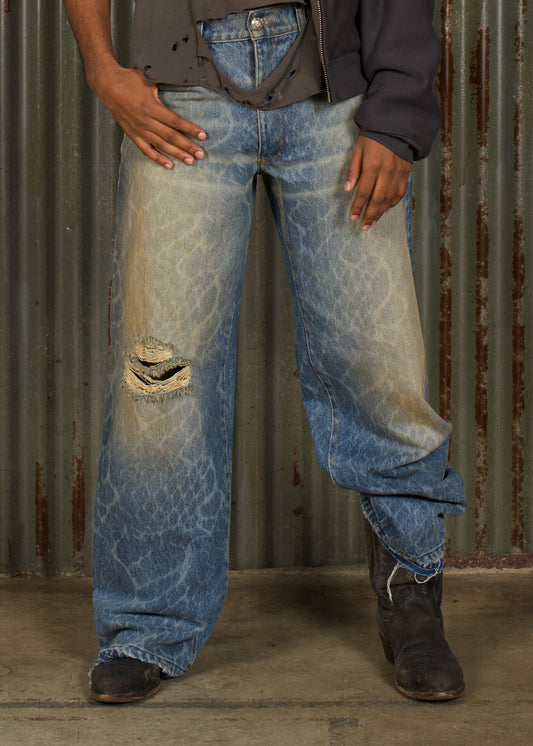 SCALE DENIM PANT