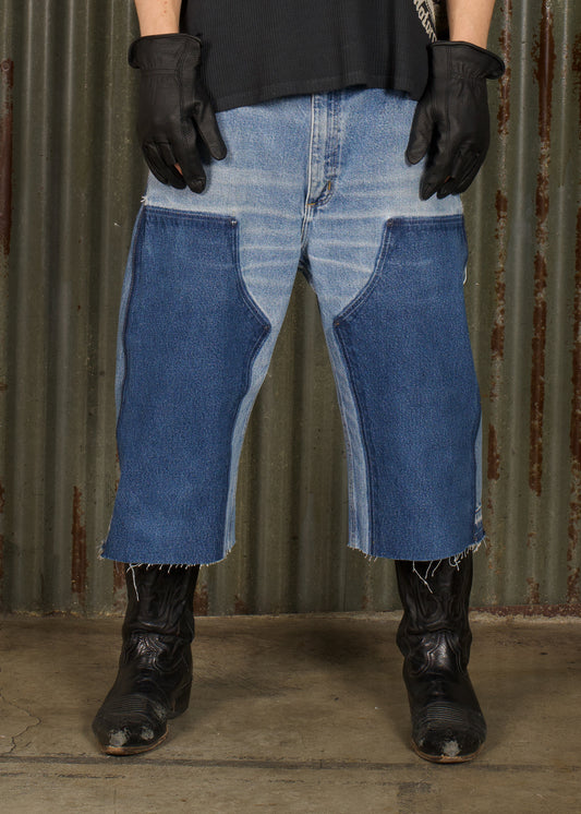 SHADOW DENIM SHORT - BLUE