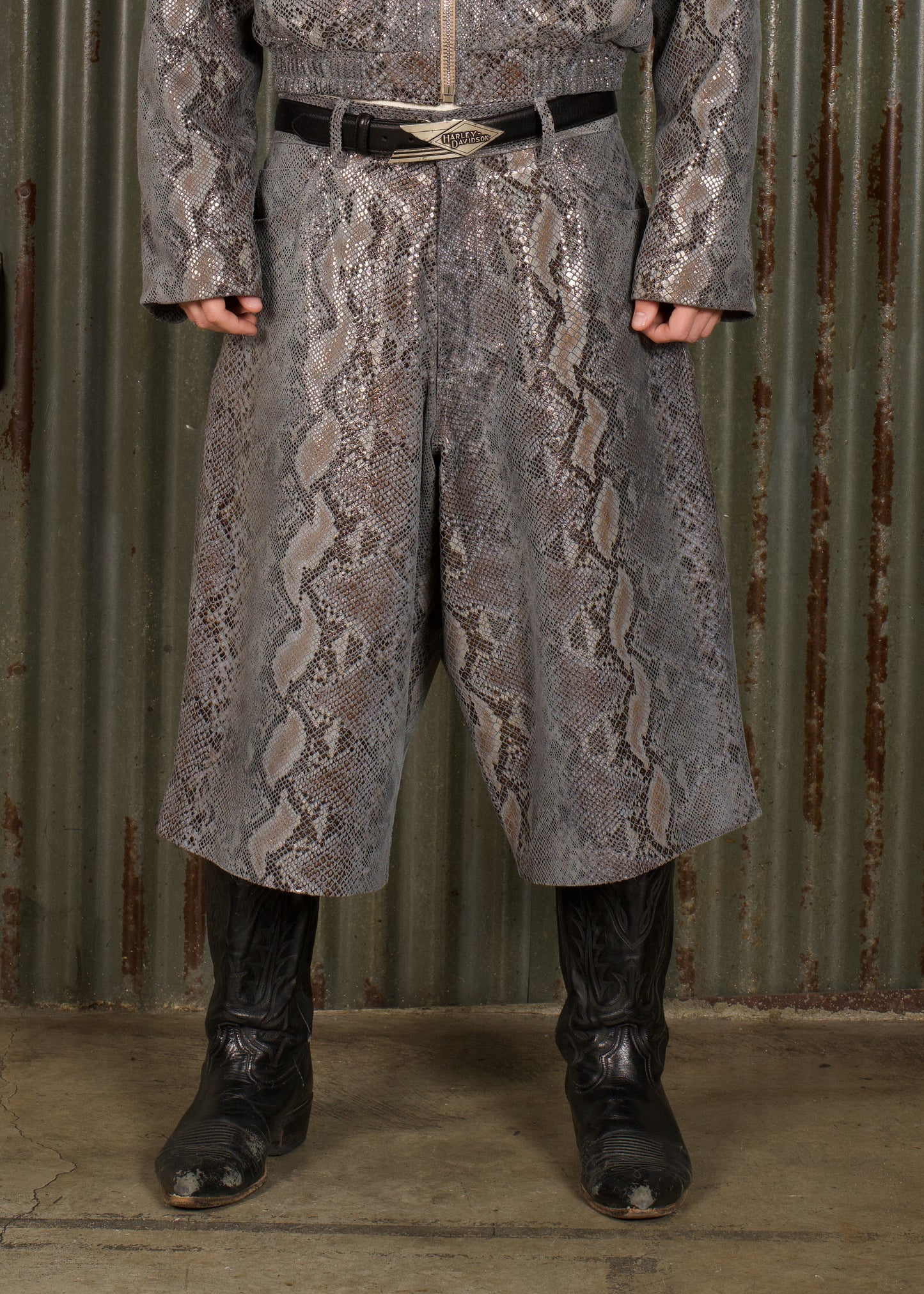 YEAR OF THE SNAKE LEATHER SHORT