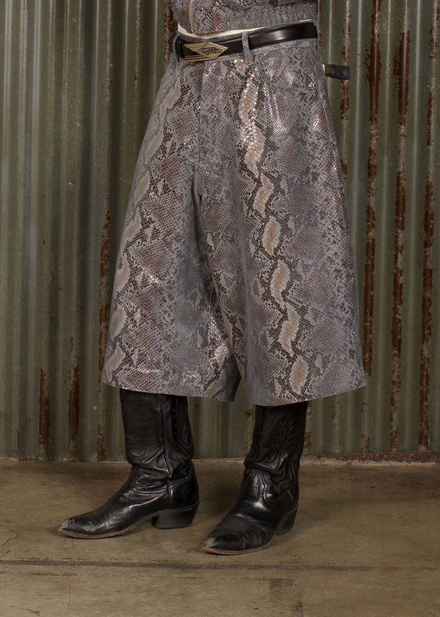 YEAR OF THE SNAKE LEATHER SHORT