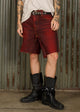 SWITCHBLADE DENIM SHORT - RED