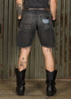 CHOPPER DENIM SHORT - CHARCOAL