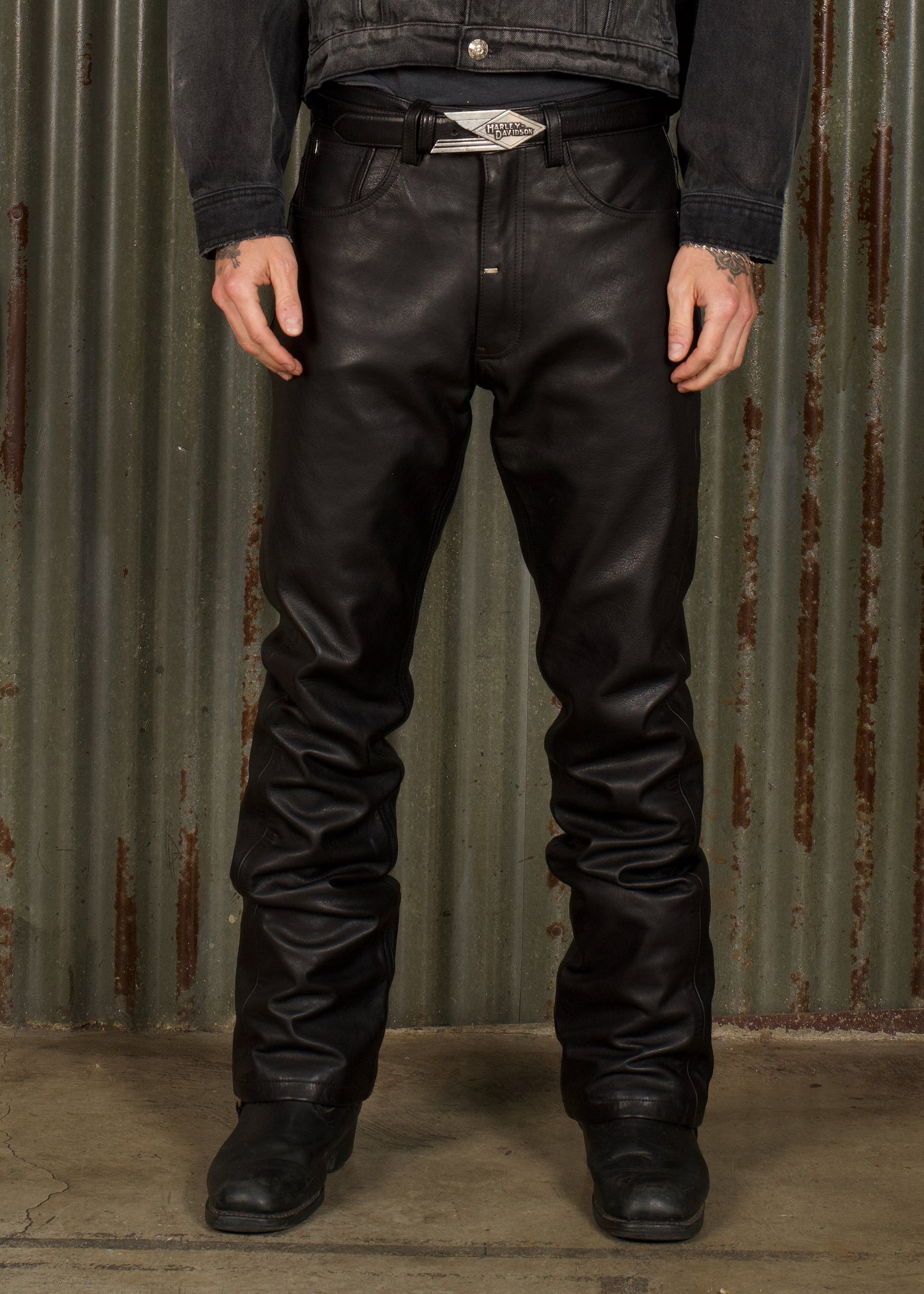 Flat Tire Leather Pant