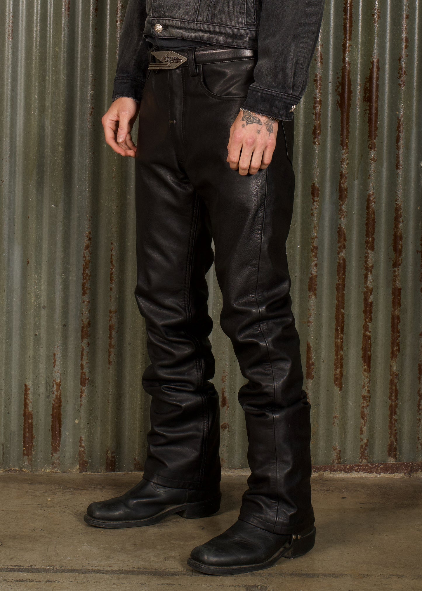 Flat Tire Leather Pant