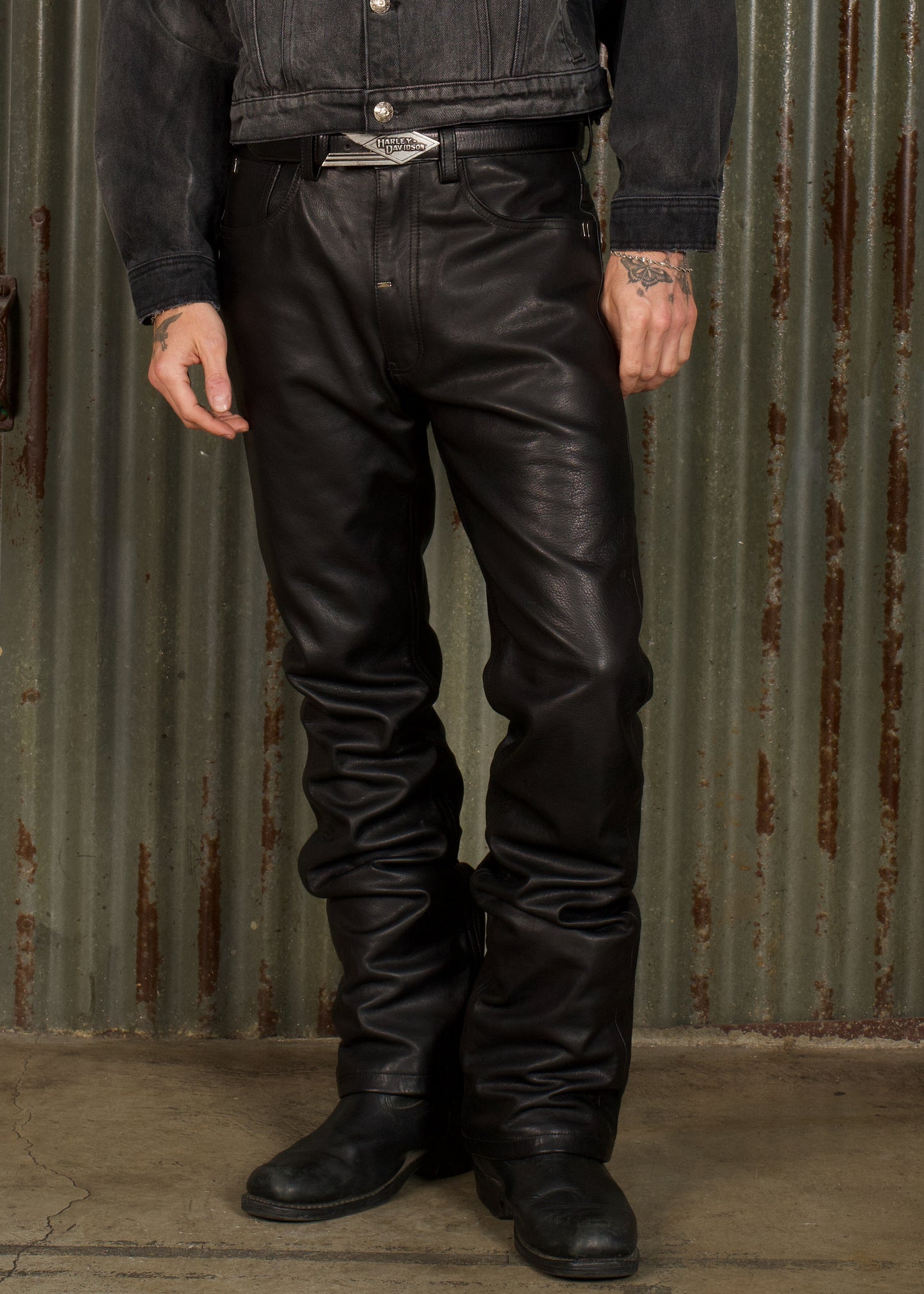 Flat Tire Leather Pant