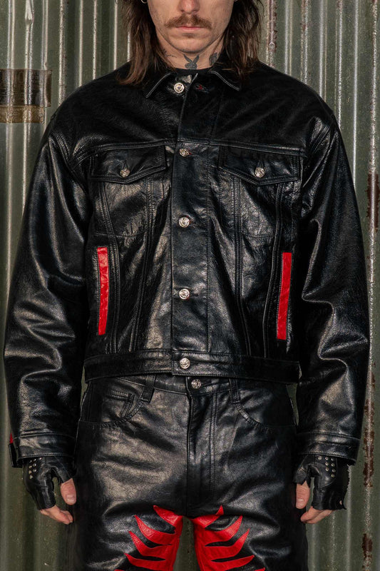 WELT LEATHER JACKET - COPY